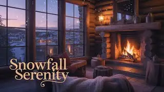 Snowfall Tranquil Twilight : Serene ambient for ADHD Calm, Winter #lofijazz  #adhd #snow #relax