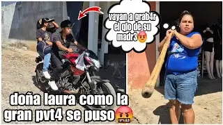 Mira como reaccionó doña.laura al ver a melissa con axel/a leñasos la queria agarr4r😨