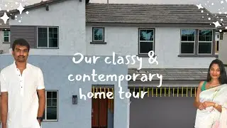 America లో మా  సొంతఇల్లు|Contemporary & unique style kitchen|Home theater|single family house