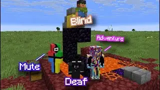 Minecraft, but we&rsquo;re blind, deaf, and mute