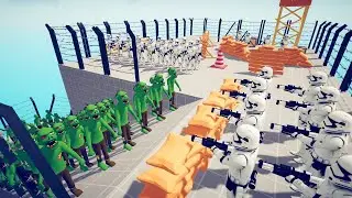 Starwars vs Zombie 200 Units - Totally Accurate Battle Simulator TABS