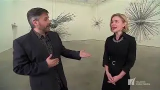 Ernie Manouse Visits Monumental Installation of Hanging Sculptures
