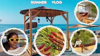 Relaxing Beach Vlog: Summer Food, Views & Aesthetic Day in My Life
