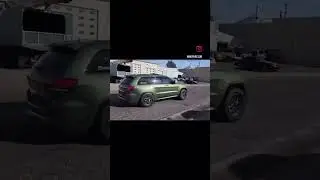 Trackhawk launch almost gone wrong 😰 #sideways #mopar #srt #trending #trackhawk #viral #shorts