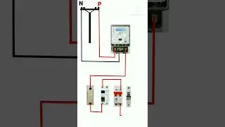 electrical wiring mcb mccb connection House wiring fuse connection #viral #housewiring #mcb