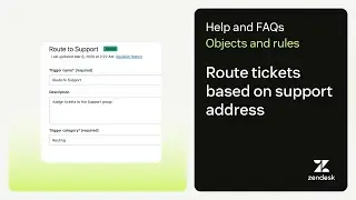 Route tickets to groups based on the support address