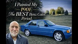 I painted My Mercedes Benz 190e the perfect color China Blue