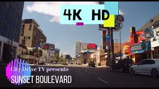 Driving Tour of Sunset Boulevard, Hollywood Landmarks, Starting in Echo Park [April 2021] - 4K HD