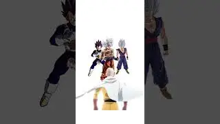Saitama vs 3 of them                               #dragonball #onepunchman #anime #boostvibes