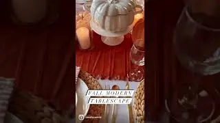 Fall Modern Tablescape
