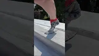 #shorts Here&rsquo;s a quick Lava 20 roof waterproofing project video with the Lava white top coat finish.