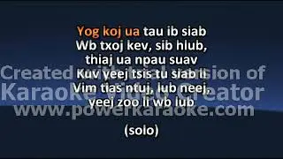 Tsis Tu Siab Karaoke - Yaka