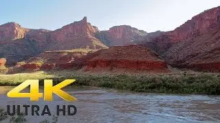 Utah Scenic Byway 128 Drive into Moab 4K 60FPS |Upper Colorado River Scenic Byway