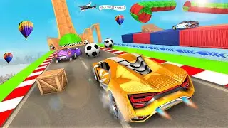 Superhero Car Mega Ramp Driving Tracks -Impossible GT Car Stunts Racing Simulator - Android GamePlay