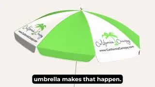 (All New!) 6' Custom Beach Umbrella Full Dye Sublimation
