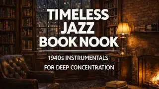 Timeless Jazz Book Nook: 1940s Instrumentals for Deep Concentration