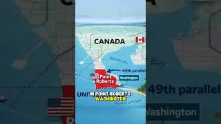 SOME TOWNS ON THE USA-CANADA BORDER ARE TRAPPED BETWEEN TWO COUNTRIES