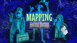 MAPPING Disneyland's Haunted Mansion!  SIDE BY SIDE POV & Animated Map!