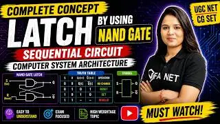 Latch by using NAND Gate | Sequential Circuit | Computer System Architecture | Computer Science