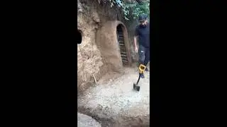 Building a Forest Shelter from Logs: Wild Boar Attacks at Night Bushcraft Survival#fypシ゚viral 💯😋