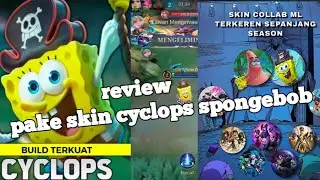 Review skin Cyclops spongebob, efek y bikin ketagihan #mobilelegends #spogebob #cyclops #mage #skin