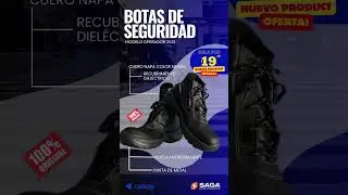 Botas de Seguridad Saga Tipo Operador Modelo 2021 con Puntera