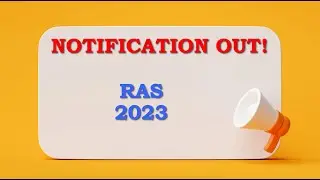 RAS 2023 Notification
