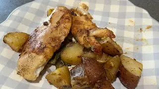 Простая курица с овощами под кленово-дижонским соусом: чудо на одной сковороде!