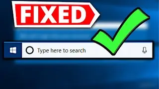 How To FIx Windows 10 Search Bar Not Working