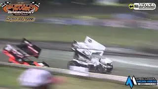 Buffalo River Speedway NOSA Sprint Car A-Main (8/6/23)
