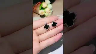 Women's Fashion Simple Four Leaf Clover Necklace Bracelet Earrings Jewelry Sets