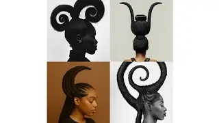 Afro Art , where culture meets creativity #afrohairstyles #naturalhair #culturalheritage 
