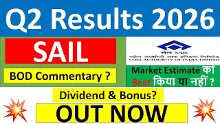 SAIL Q2 results 2026 | SAIL results today | SAIL Share News | SAIL Share latest news | SAIL Dividend