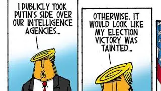 7 brutally hilarious cartoons about the disastrous Trump-Putin presser