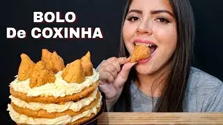 BOLO DE COXINHA | MUNIK ASMR (MUKBANG)