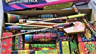 silver constellation fireworks selection  box