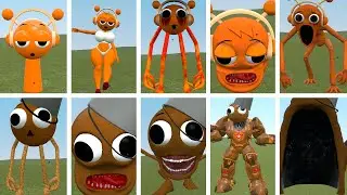 NEW SPRUNKI OREN FAMILY VS ALL BRUT MONSTER POPPY PLAYTIME CHAPTER 4 In Garry's Mod!.....