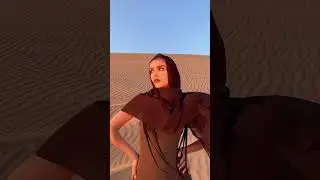 Дина Саева/ makeup in the desert 🌵 #dinasaeva #tiktok