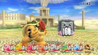 Super Smash Bros 4: 8 Player Glitch ULTIMATE Kirby (26/53)