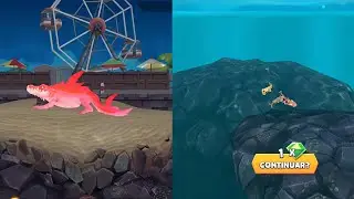 Hungry Shark Evolution - All Sharks Island Deaths vs All Bomb Deaths Old Version