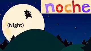 Выучите испанское слово NOCHE / НОЧЬ + перевод на английский | Бесконечный испанский | Образовате...
