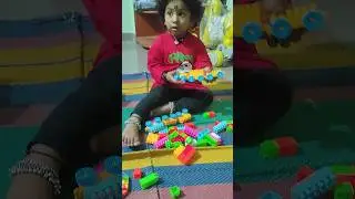 Thidhee playing with building blocks toy #kidsvideo #block #building #playing #kidsfun #kids