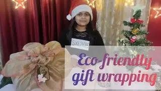 How to wrap a gift with eco-friendly material (Furoshiki Japanese technique) #giftwrapping