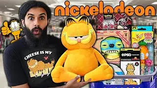 Buying ALL OF THE NICKELODEON MERCH AT WALMART! (I FINALLY FOUND LIFE SIZE GARFIELD!!) *STORE HUNT*