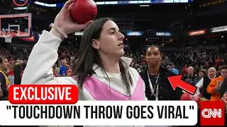 Caitlin Clark Shows Off Her Arm Strength &mdash; Fans Say She Could Throw a Touchdown