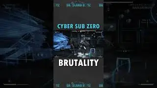 Cyber Sub Zero BRUTALITY MKX #mortalkombatx #shorts #cybersubzero