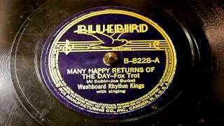 Many Happy Returns Of The Day - Washboard Rhythm Kings (Bluebird)