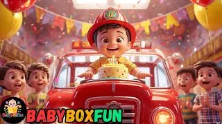 Wheels on the Firetruck! 🚨 | JJ&rsquo;s Birthday Song for Kids 🎂