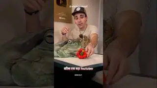 Giant Frog Youtuber l #reel #viral #facts #frog #youtubeshorts #shorts #short #mindfact #big #animal