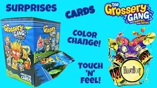 Grossery Gang Surprise Blind Bags & Special Cards, Hologram, Heat Color Change, Touch & Feel Texture
